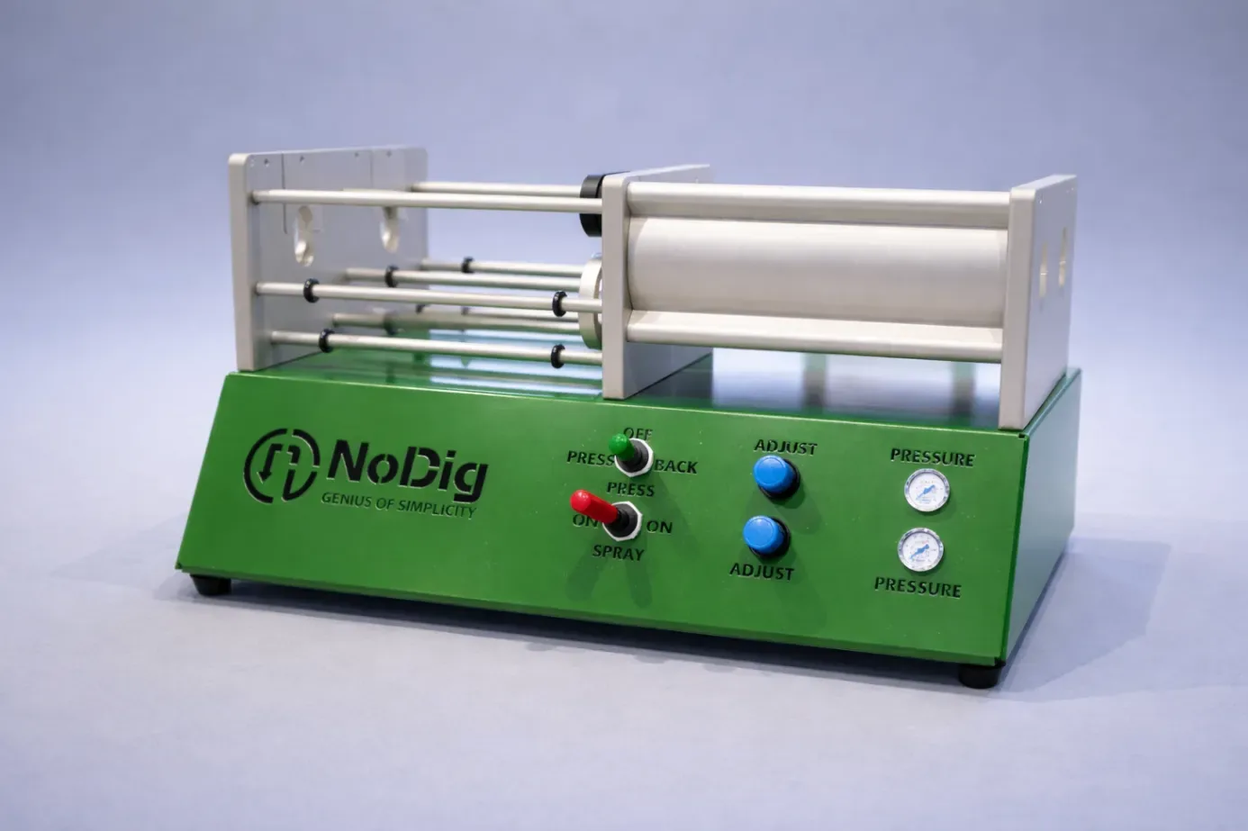 Machines for brush and spraying pipes