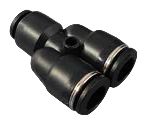 Y-Schlauchverbinder 10–8 mm